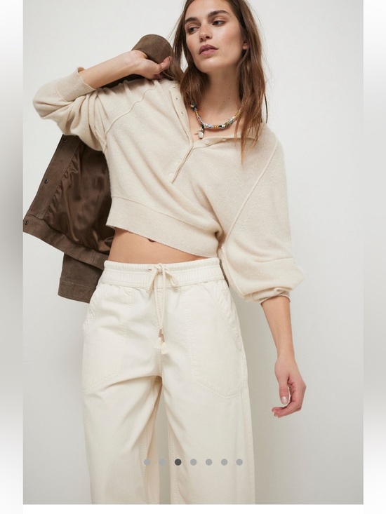 We The Free Pants - Free People Easy Peasy Pull On Pants Whitish Size Small New